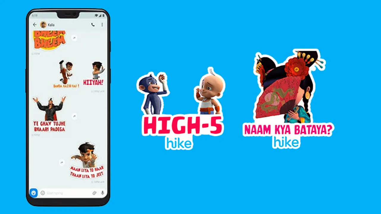Hike Sticker Chat adds Chhota Bheem stickers