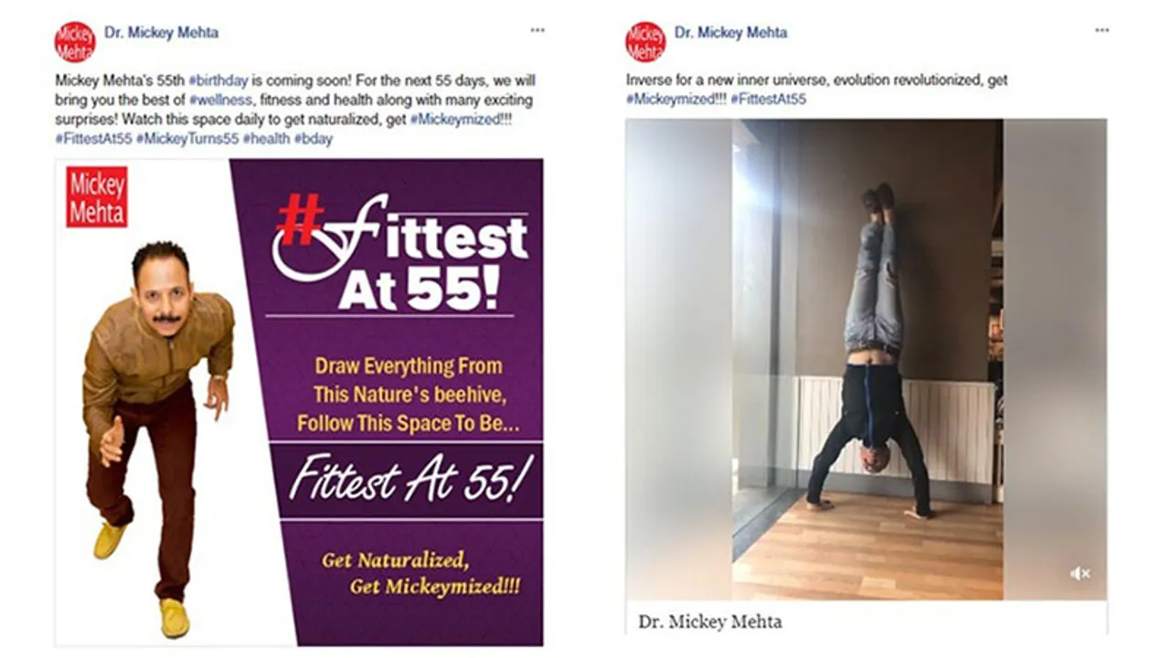 Dr. Mickey Mehta's Fittest At 55 surpassed 4 million impressions