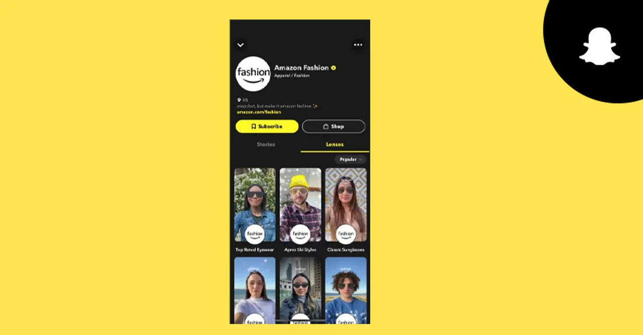 Snapchat & Amazon Fashion launch an AR Shopping Experience