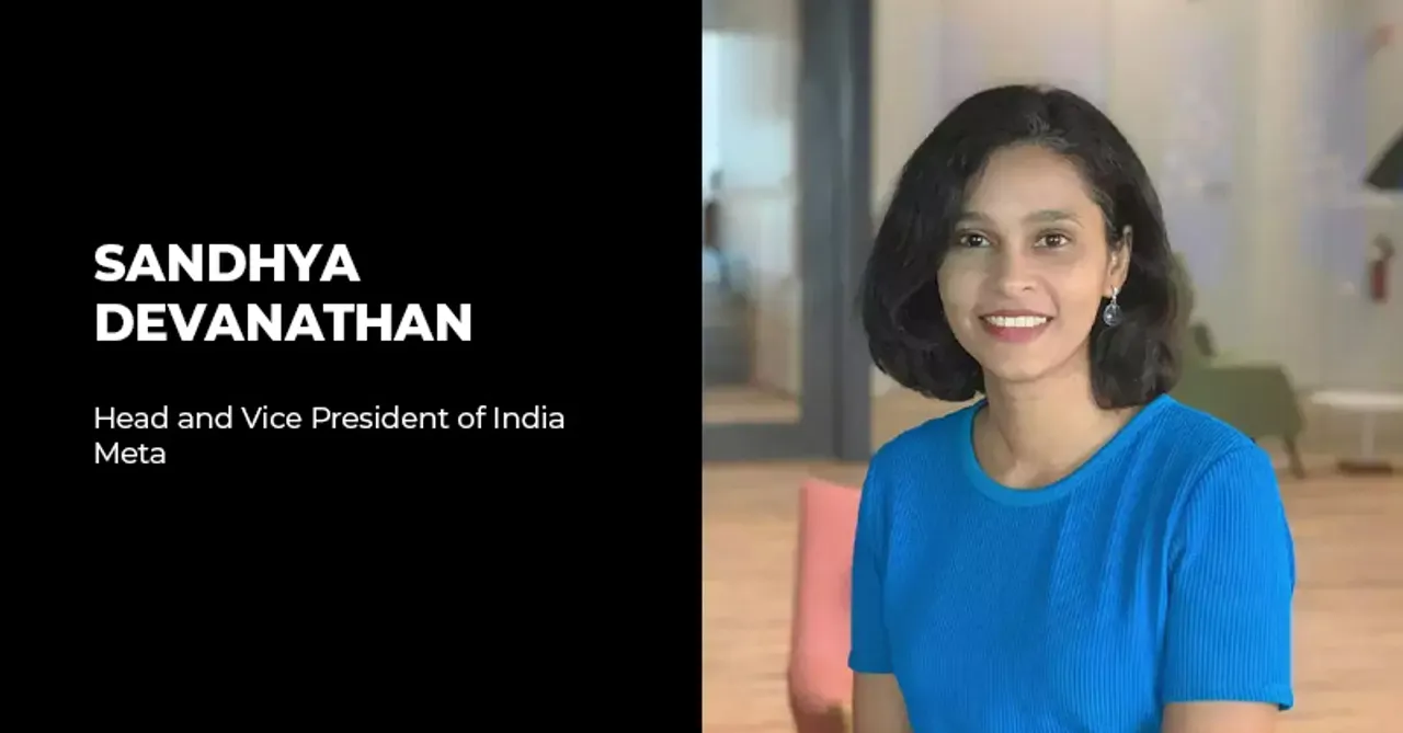 Meta hires Sandhya Devanathan as Head & Vice President of India