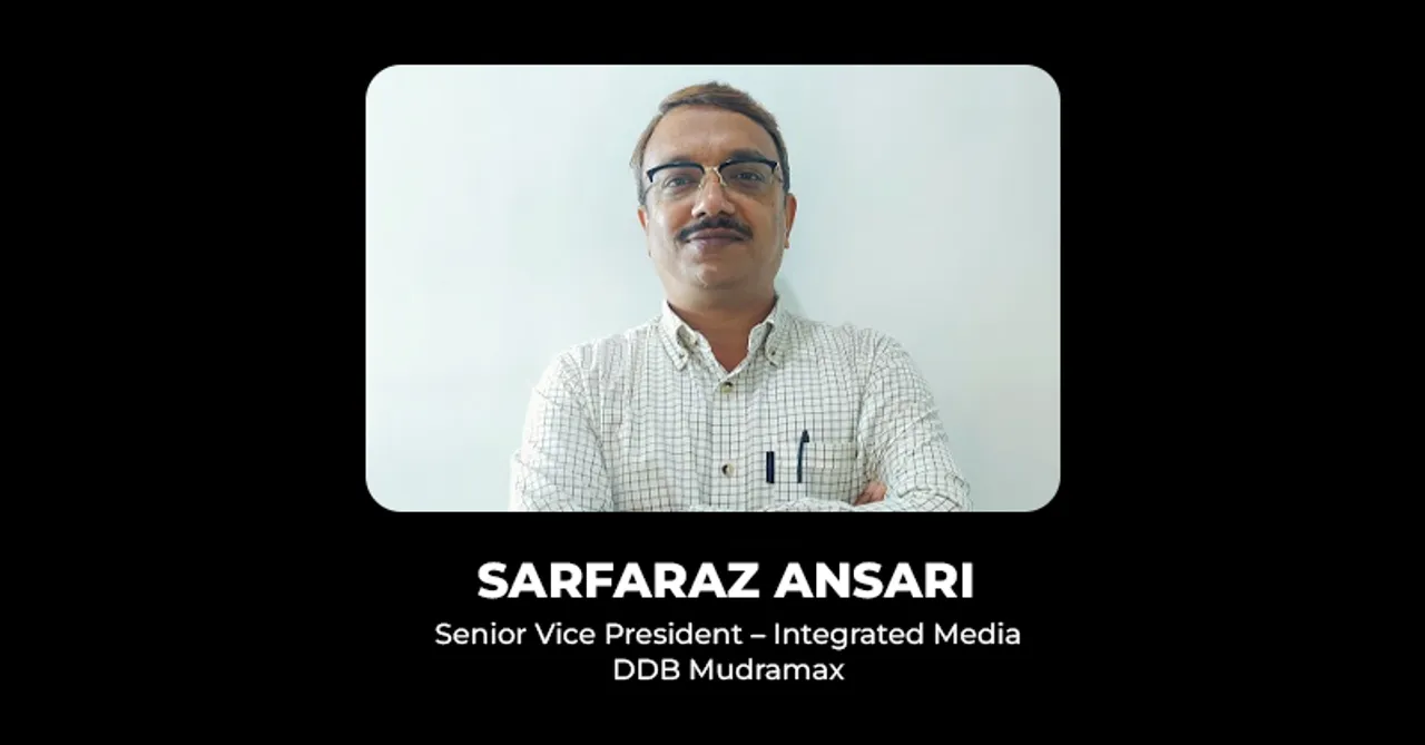 Sarfaraz Ansari joins DDB Mudramax as Senior VP – Integrated Media