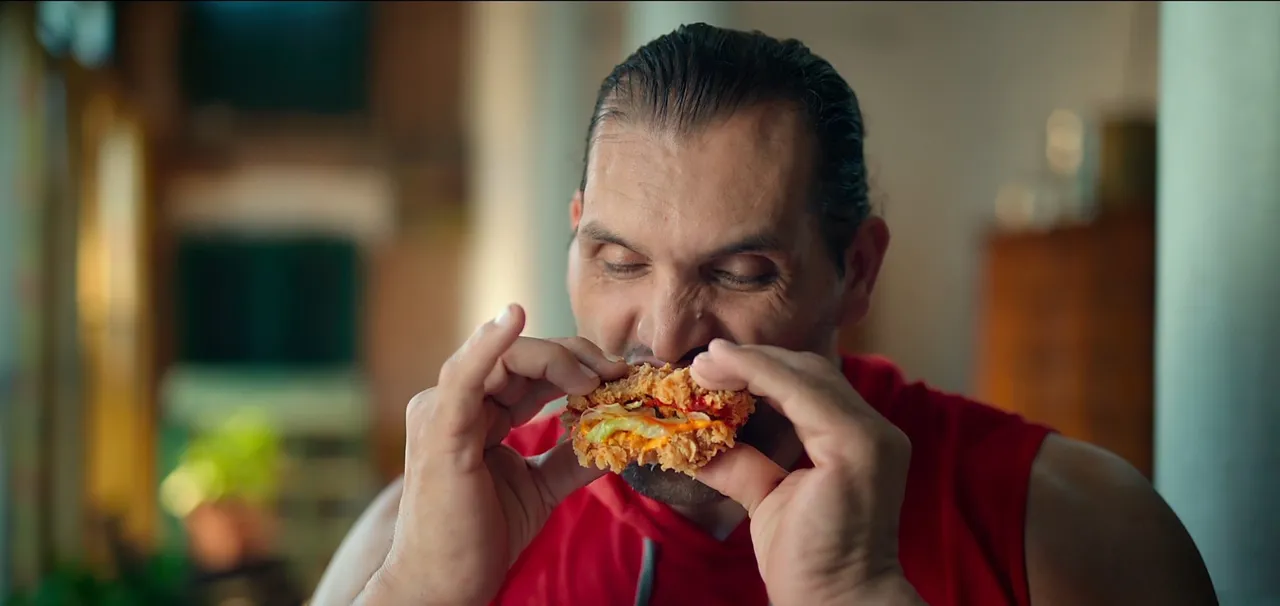KFC ropes in The Great Khali for new Double Down Burger campaign