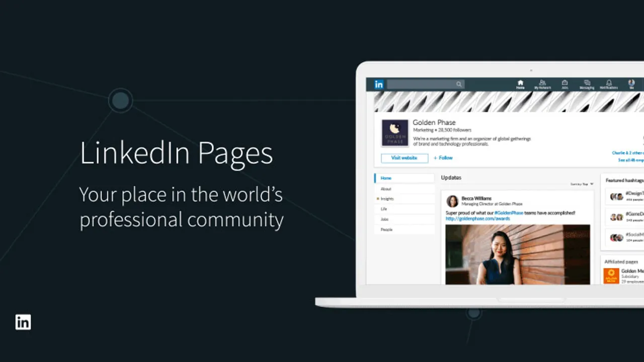 LinkedIn- the professional network recently introduced LinkedIn Pages