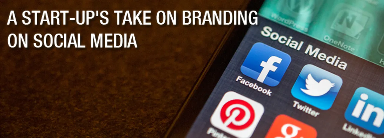 Startup take branding on social media