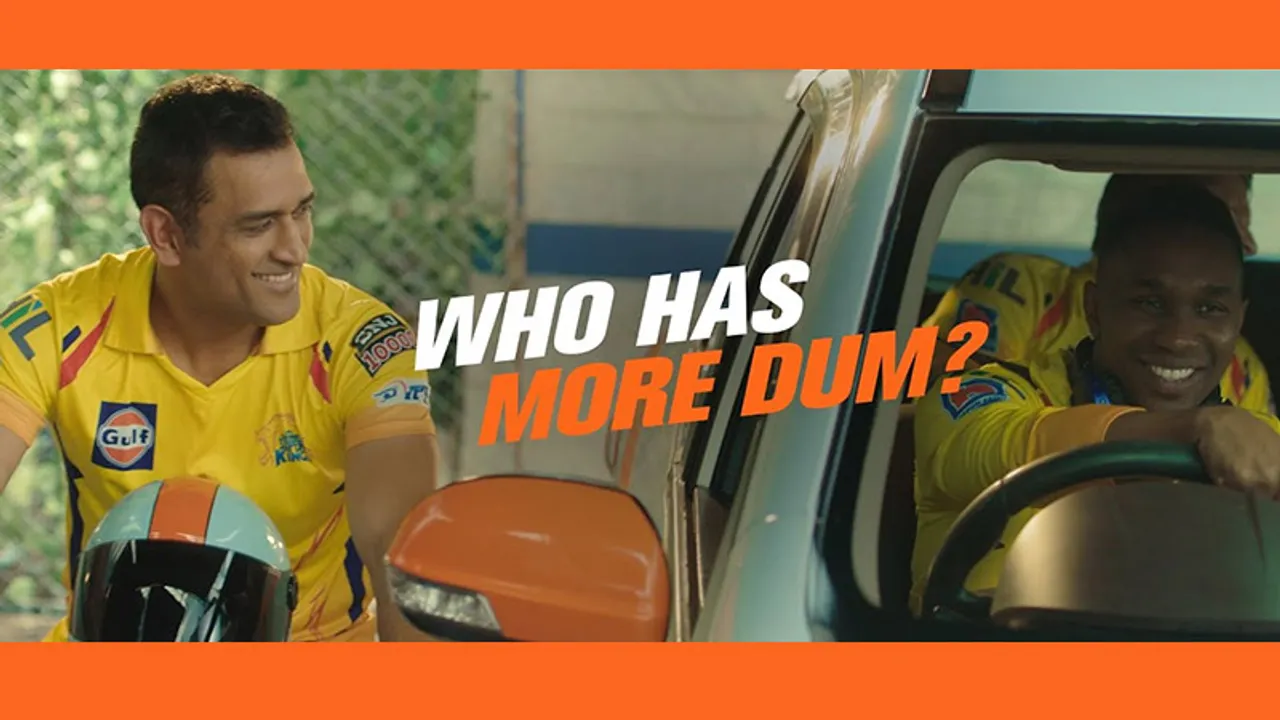 #IPLSpot: DJ Bravo raps to the tune of Gulf Oil’s ‘Dum Andar’ ft. CSK stars