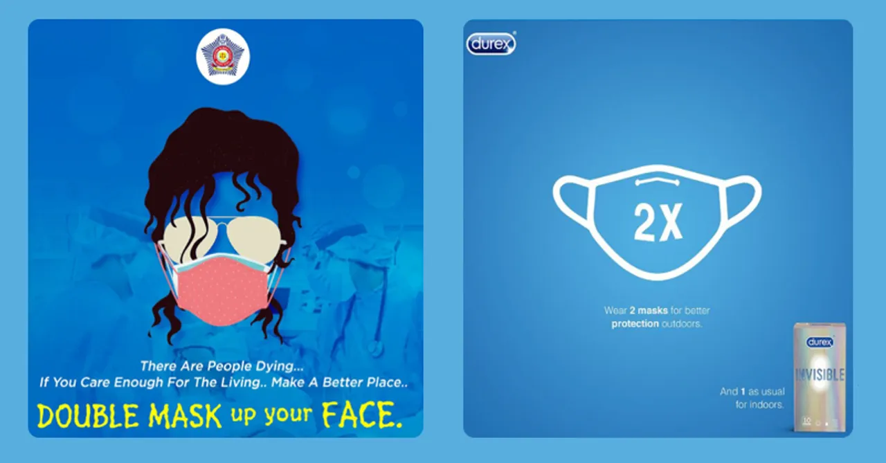Brand creatives drive awareness on COVID-19 vaccination & double masking
