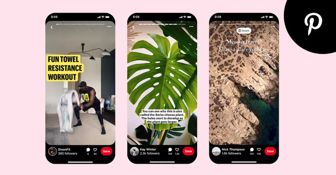 Pinterest introduces Story Pins Following Streams