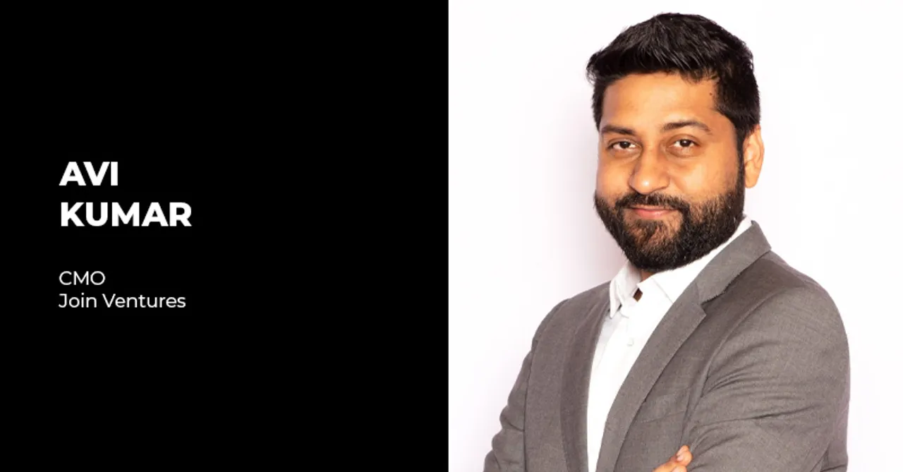 Join Ventures appoints Avi Kumar as CMO