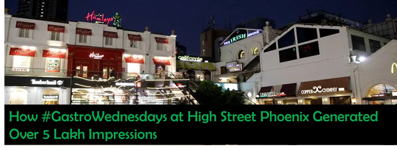 Social Media Case Study: How #GastroWednesdays at High Street Phoenix Generated Over 5 Lakh Impressions