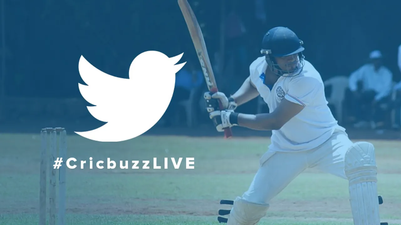 Cricbuzz & Twitter team up to live stream #CricbuzzLIVE along a curated timeline of Tweets