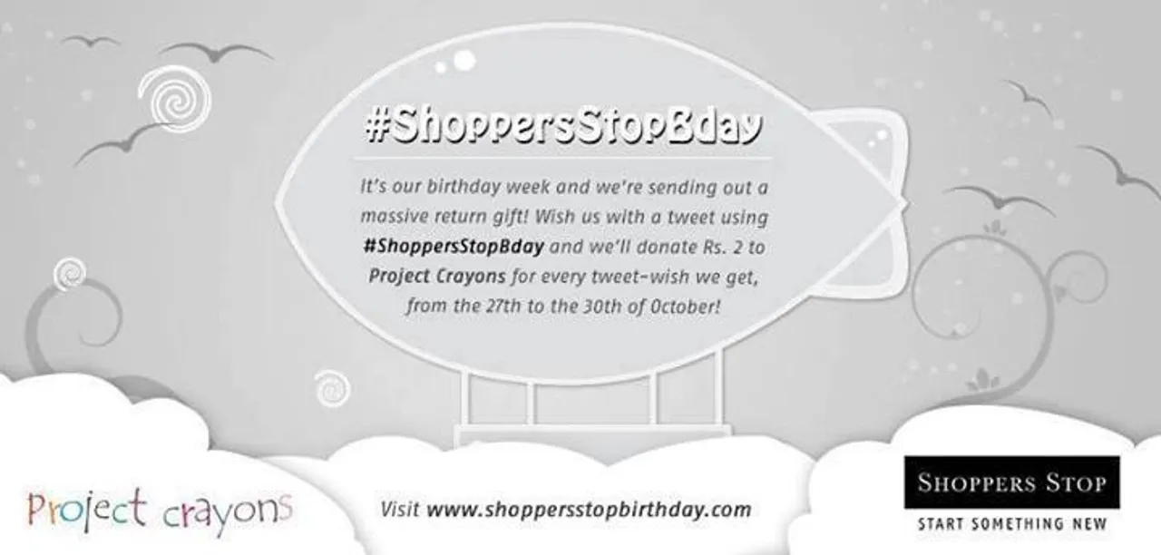 Social Media Campaign Review: Shoppers Stop Celebrates 23rd Birthday by Using Twitter for Charity