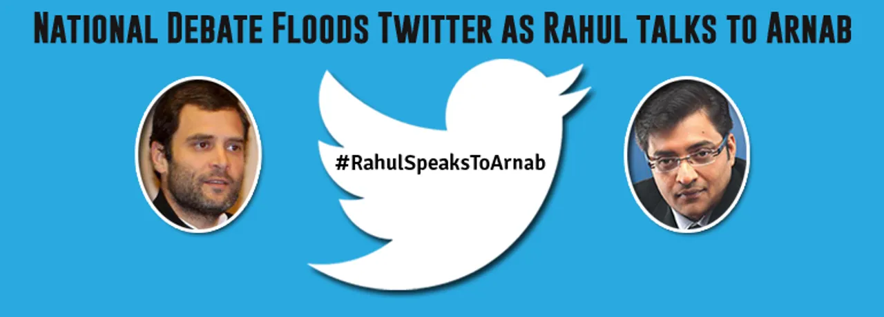 National Debate Floods Twitter as #RahulSpeaksToArnab