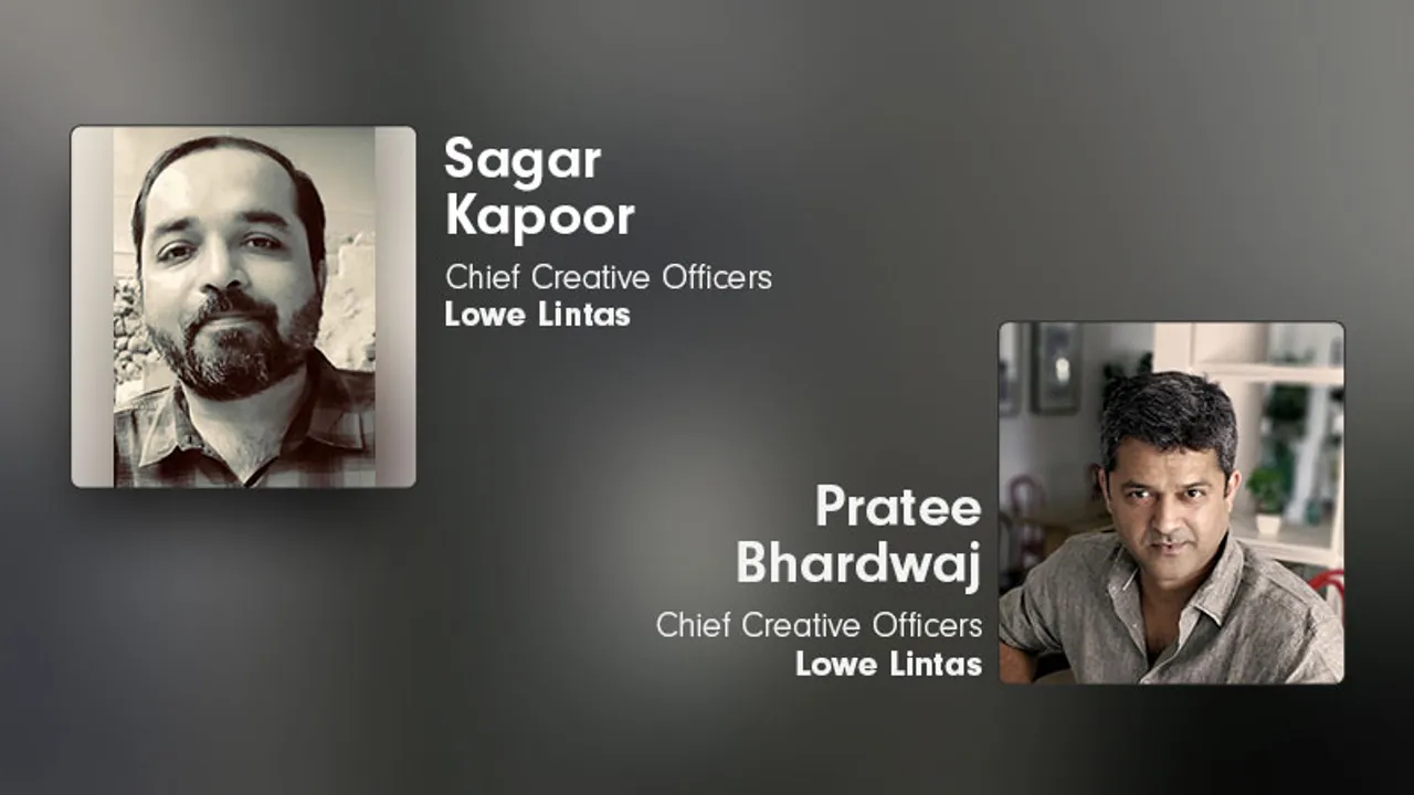 Lowe Lintas names Sagar Kapoor and Prateek Bhardwaj as Chief Creative Officers