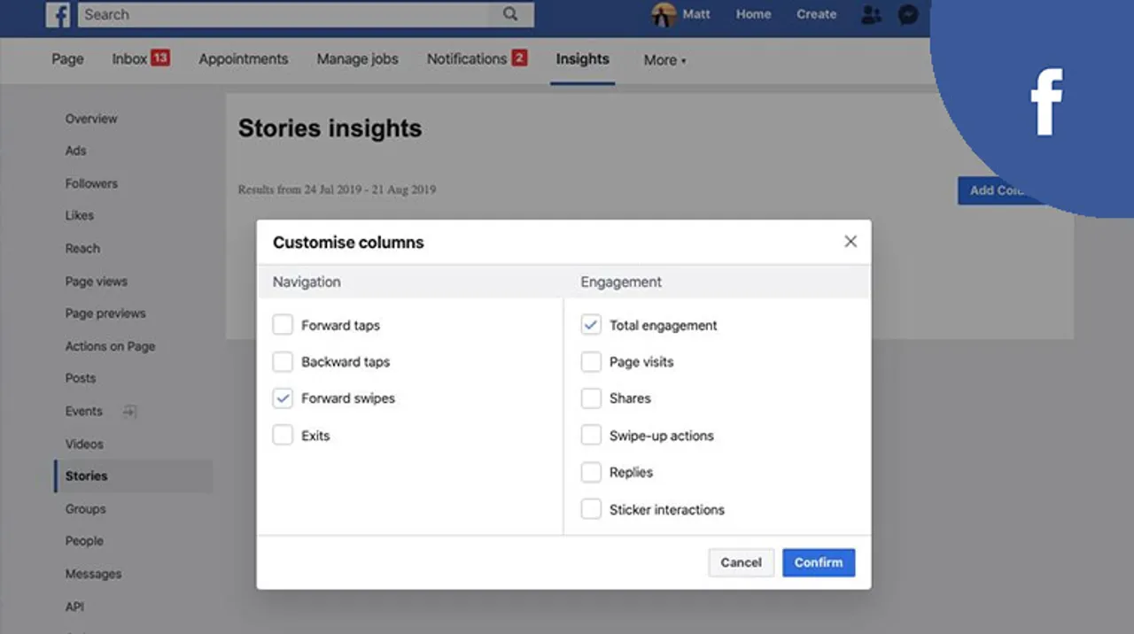 Facebook Story Insights