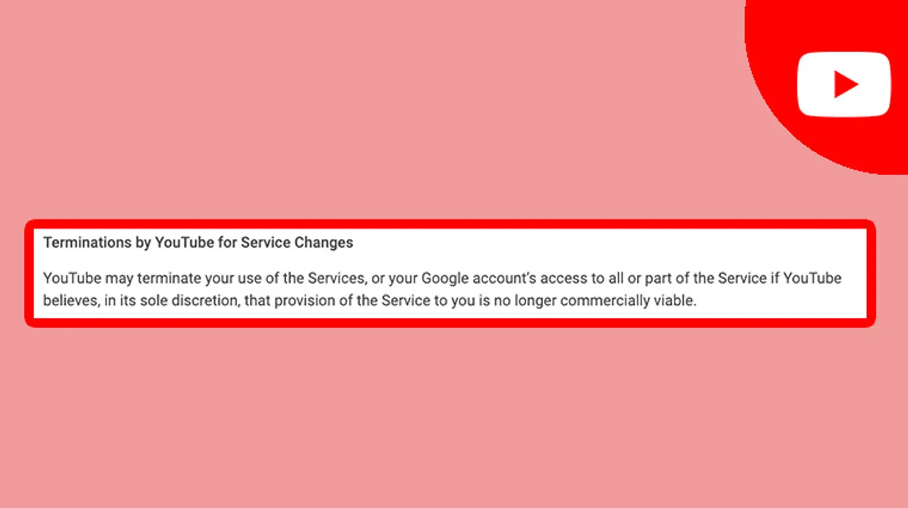 YouTube to update Terms of Service next month
