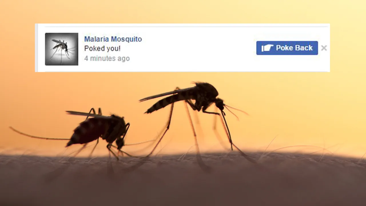A 'Malaria Mosquito' is poking people on Facebook!