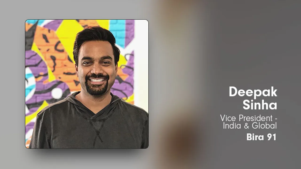 Deepak Sinha to be new Bira 91 VP Marketing, India and Global