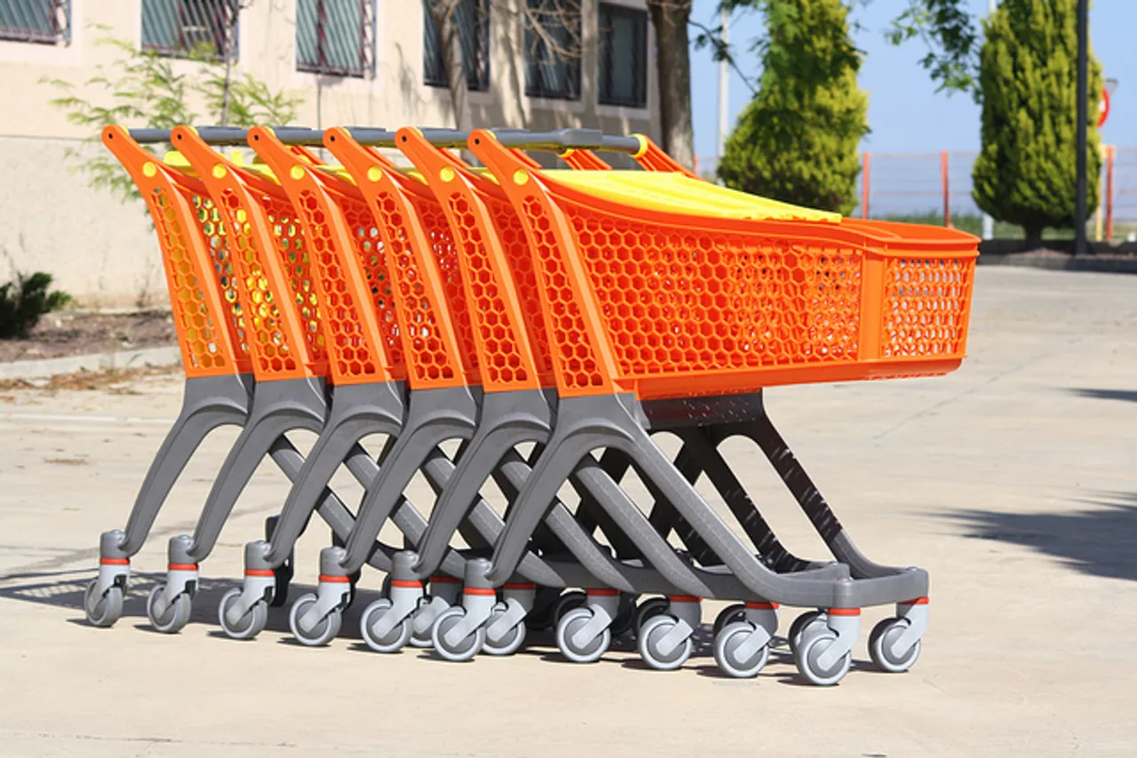 customer service shopping bag retail cart