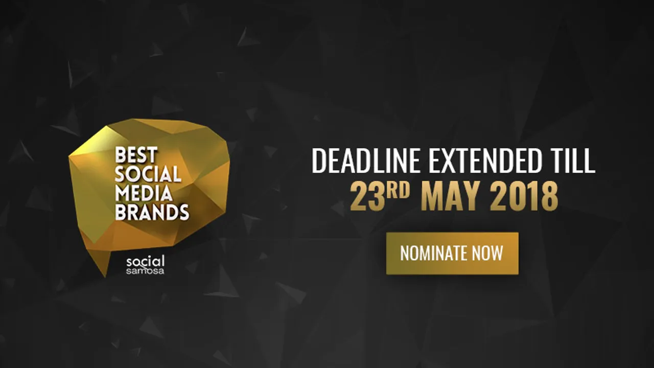 Best Social Media Brands’ nomination deadline extended to May 23, 2018
