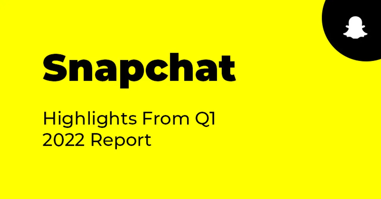 Snapchat saw a 350% increase in Spotlight submissions: Snapchat Q1 2022 Report