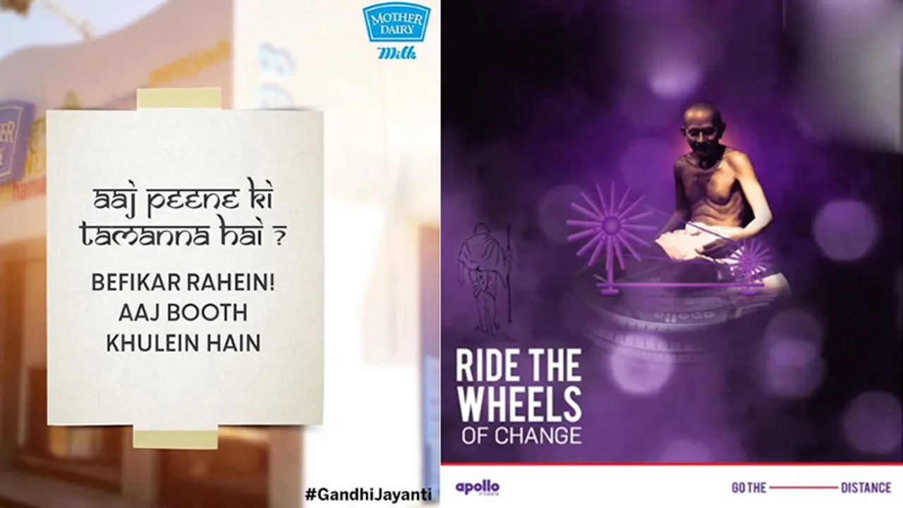 Brands celebrate Gandhi Jayanti on social media