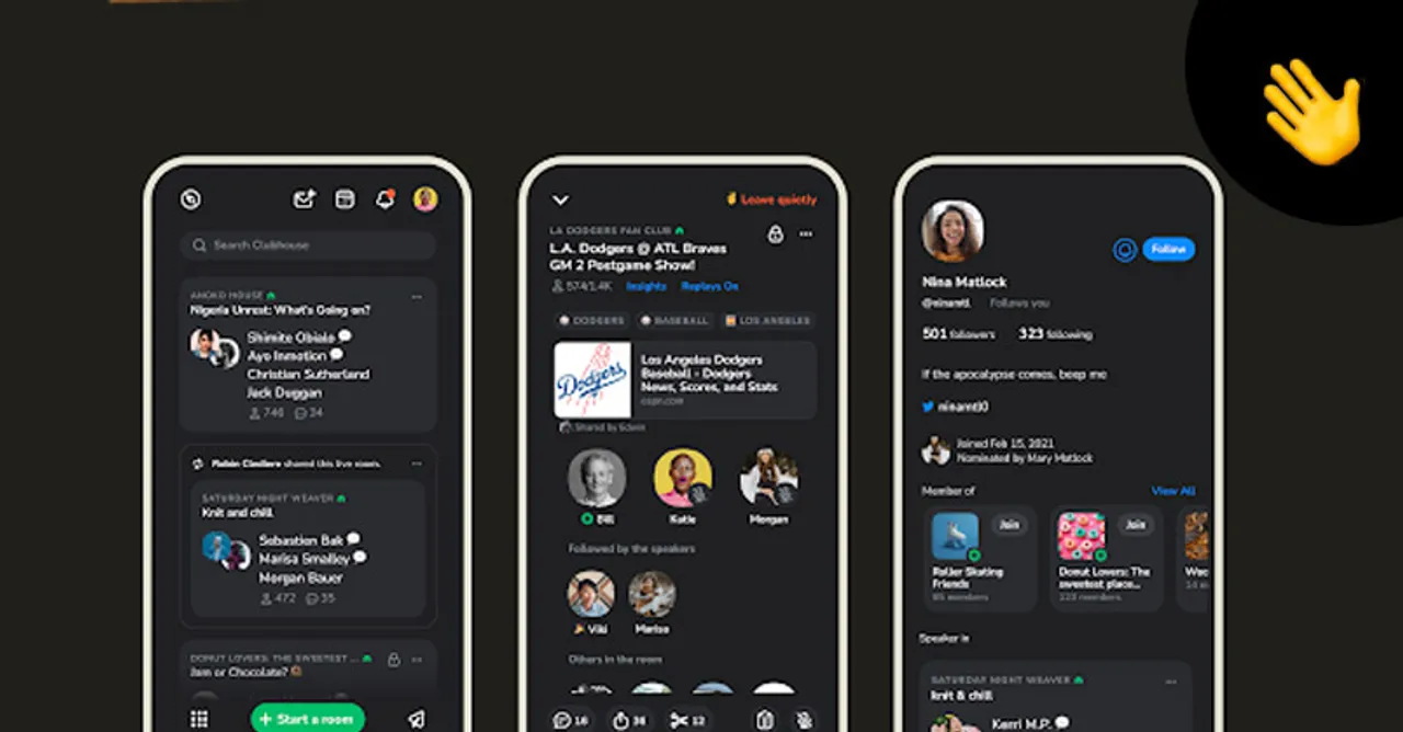 Clubhouse dark mode