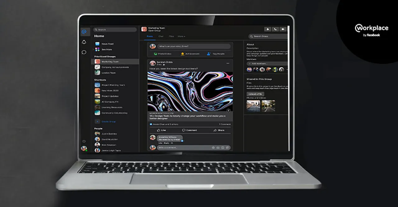 Workplace by Facebook introduces dark mode with other updates