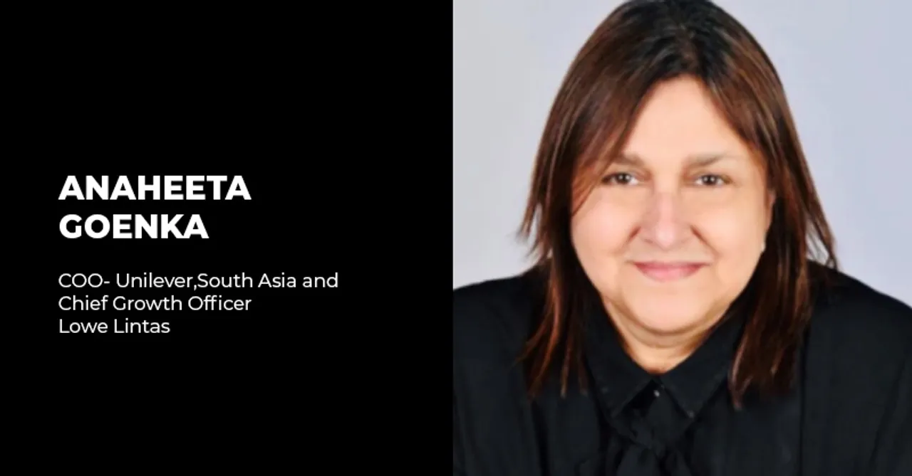 Lowe Lintas elevates Anaheeta Goenka to COO for Unilever, South Asia, and Chief Growth Officer