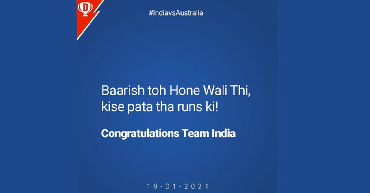 #IndVsAus brand creatives