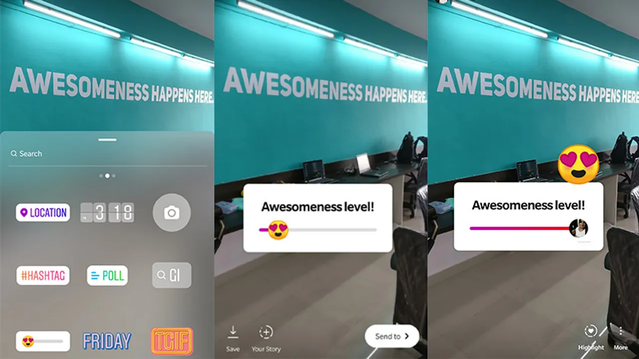 #New - Instagram Stories Emoji Slider: Millennial innovation, puzzling for others!