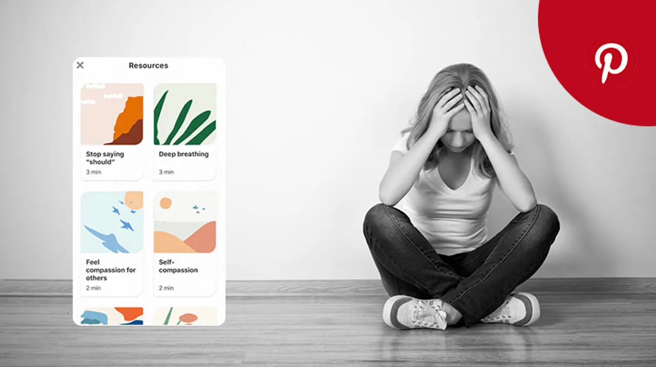 Pinterest adds tools to help users deal with mental stress