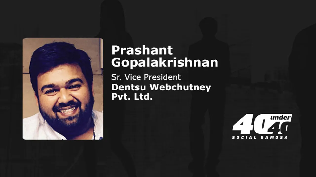 SS40under40: Prashant Gopalakrishnan