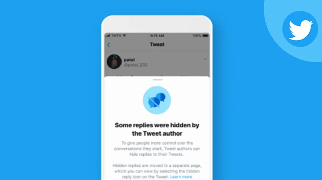 Twitter hide replies