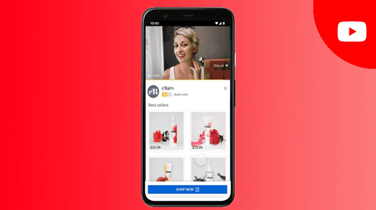 YouTube tests shoppable ads