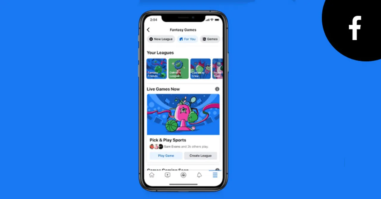 Facebook introduces in-app Fantasy Games