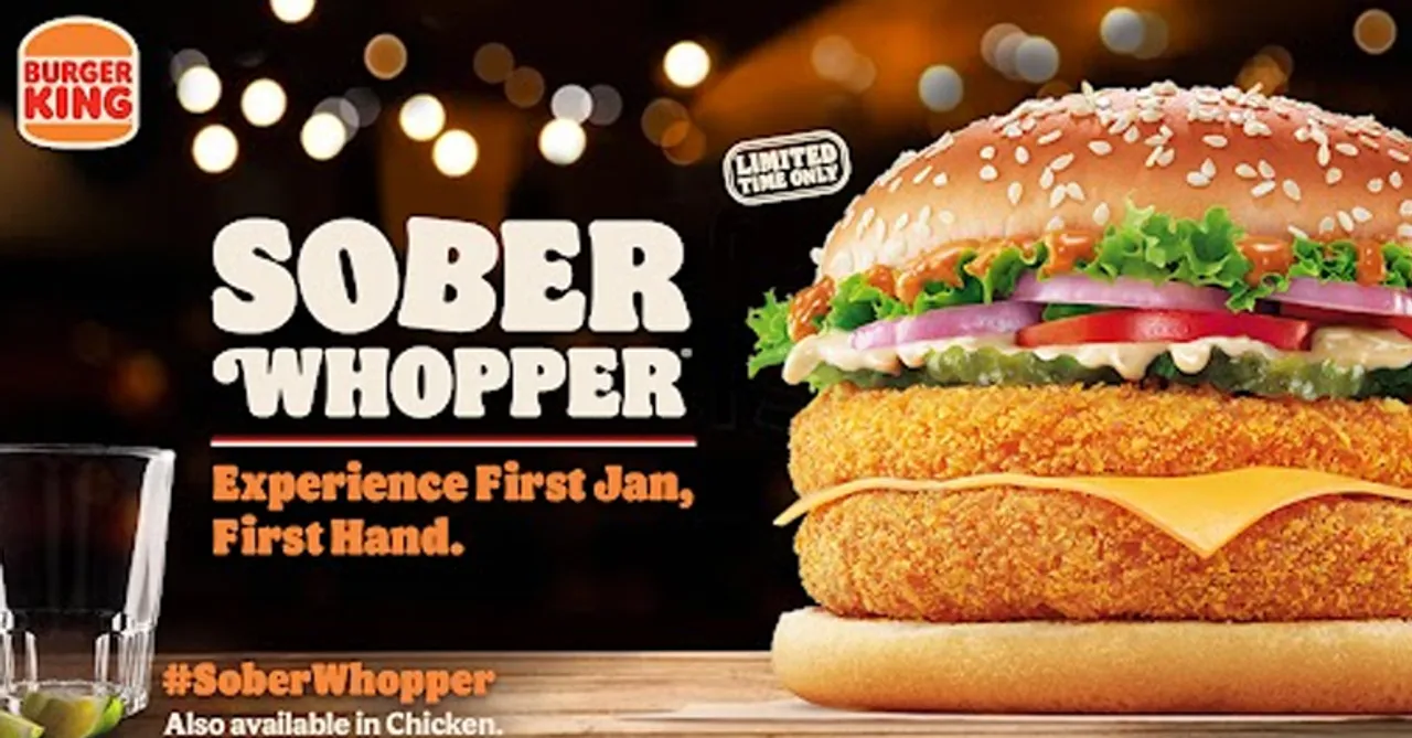 Burger King's capitalizes on New Year with #SoberWhopper