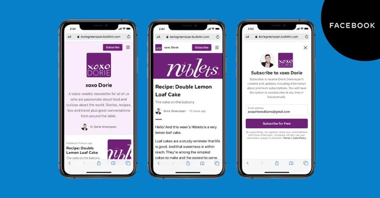 Facebook introduces Bulletin for independent writers