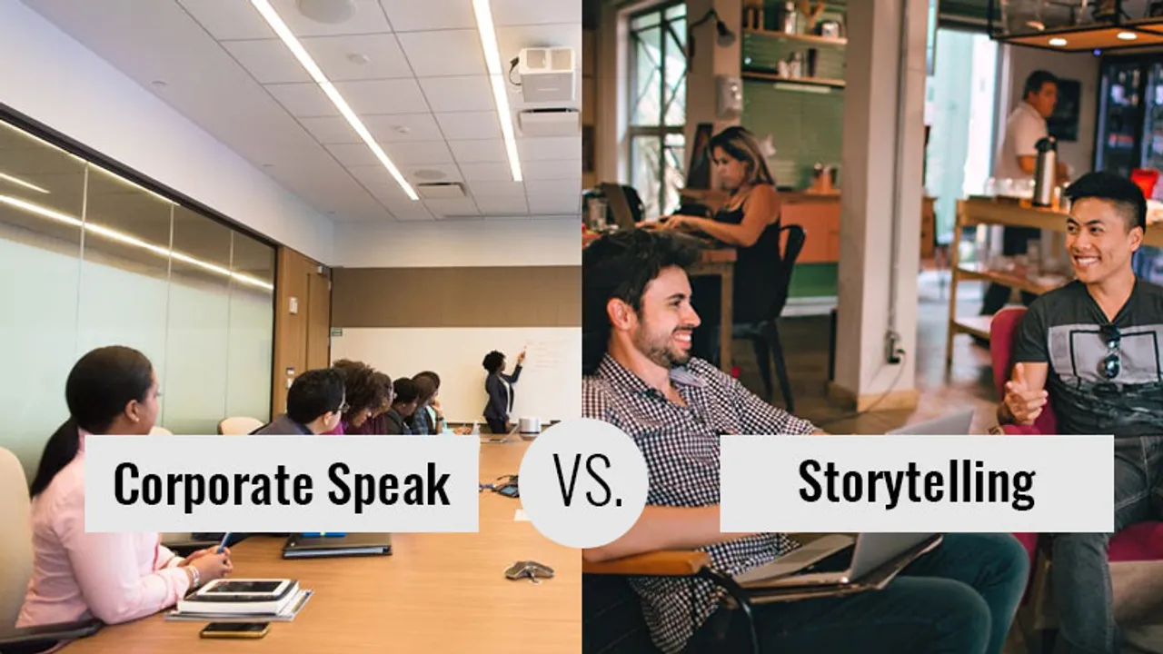 Infographic: Storytelling v/s Corporate Speak