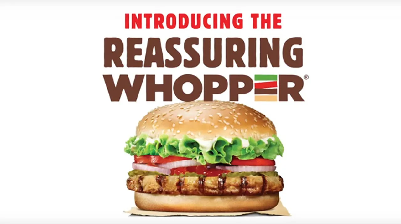 Burger King India's #ReassuringWhopper attempts to bring people closer