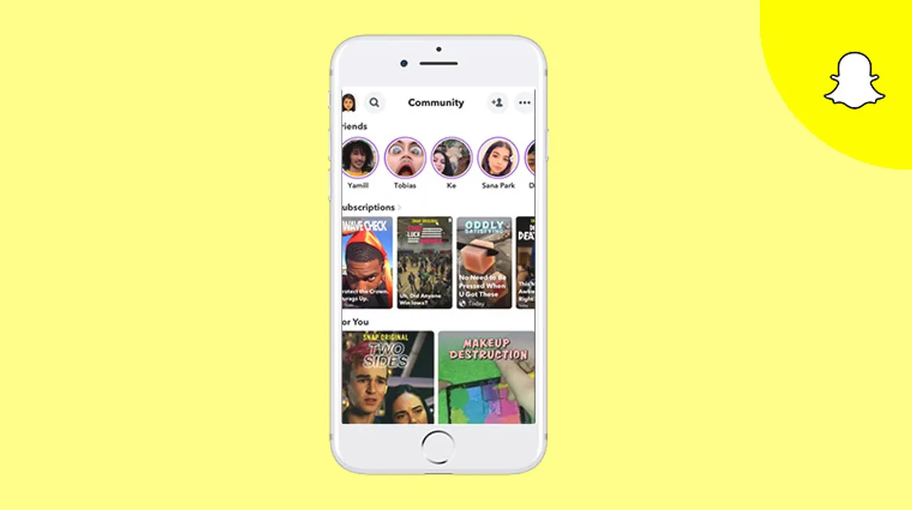 Snapchat is testing a redesigned interface