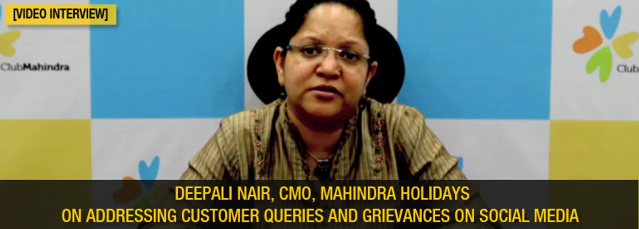 Deepali Naair addressing customer queries and grievances on social media