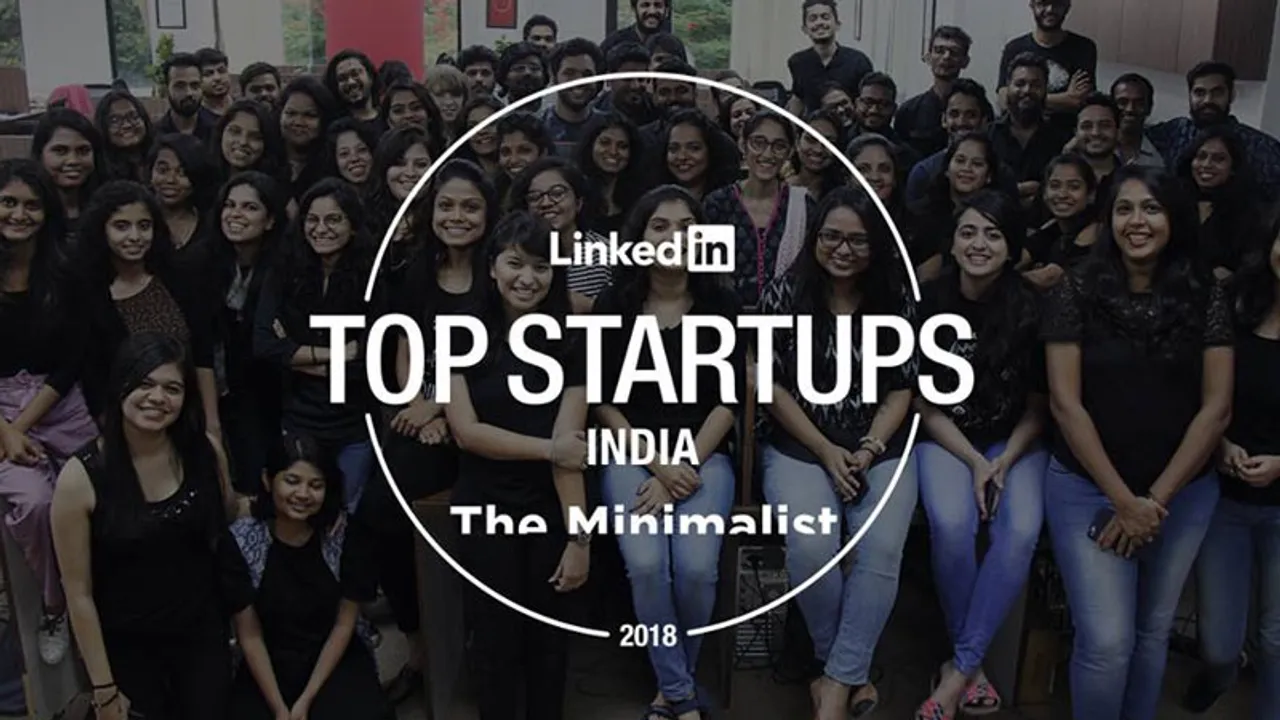 The Minimalist gets listed in LinkedIn Top Startups 2018 List