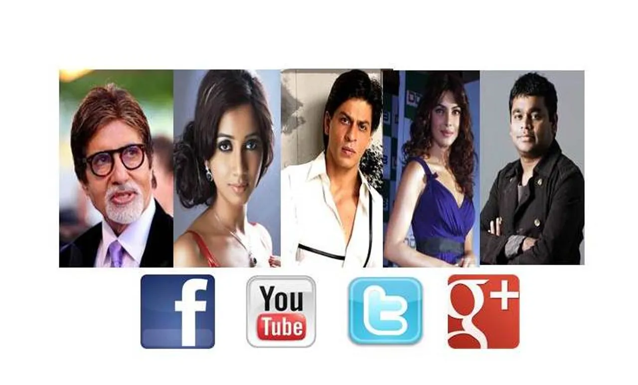 indian celebrities on Social media