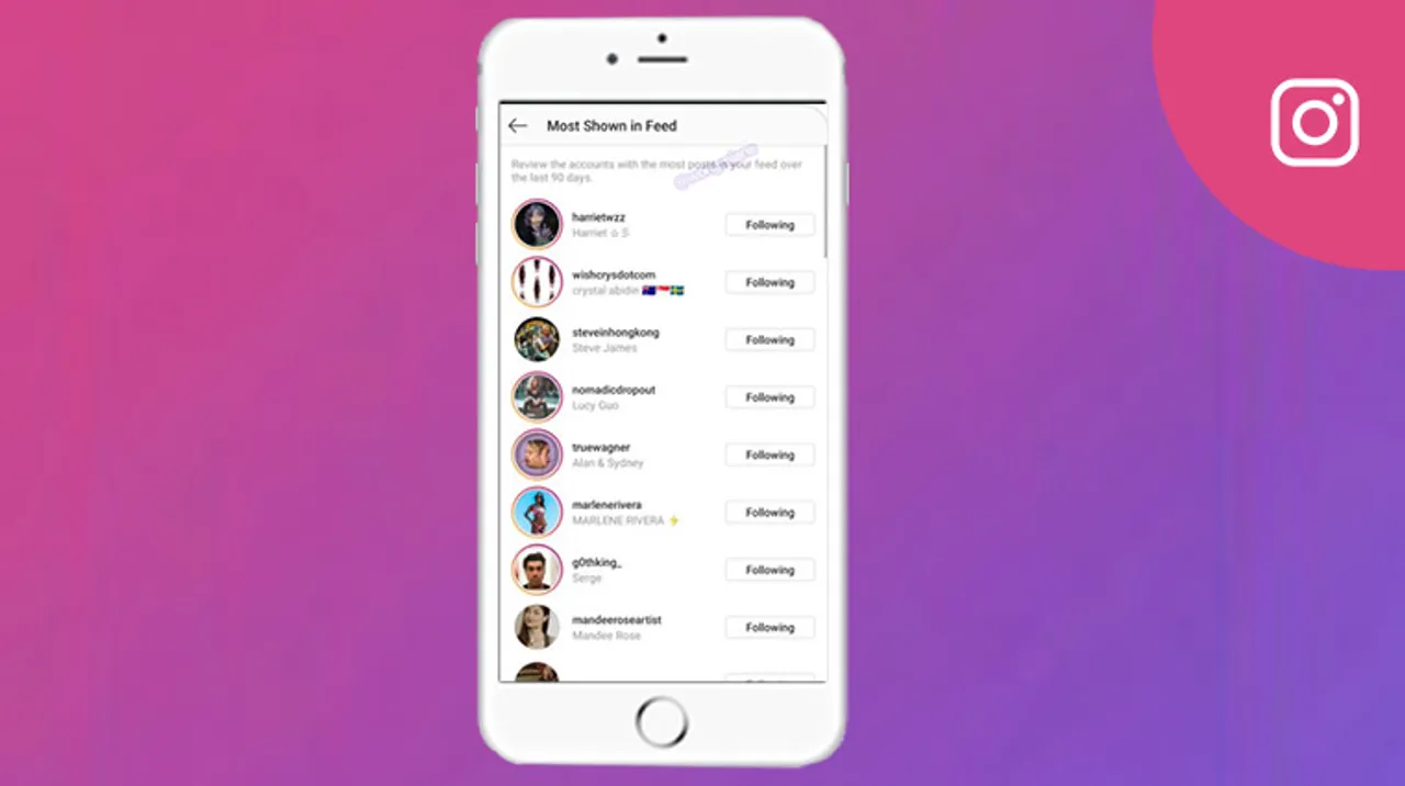 Instagram tests Categorizing accounts users follow