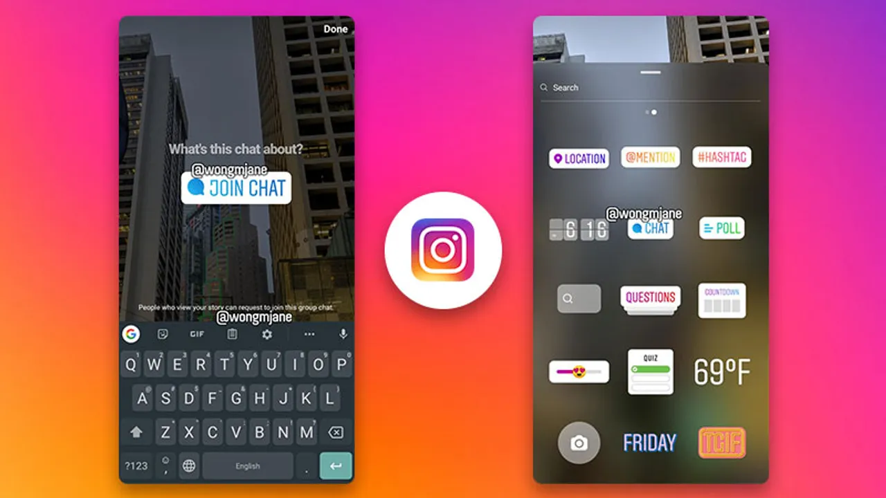 Instagram Join Chat Sticker