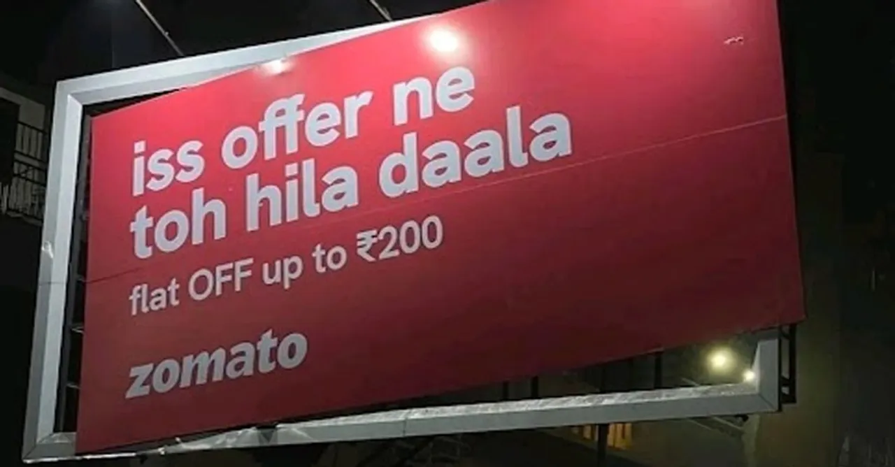 Zomato billboard