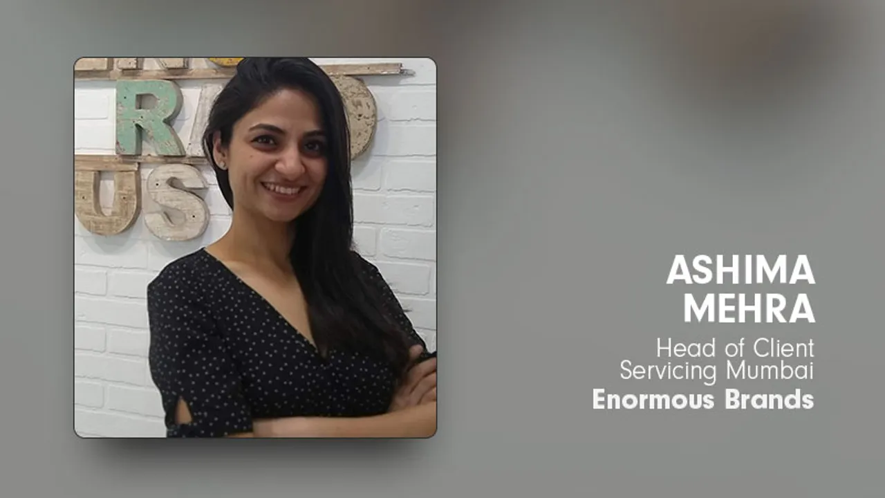 Enormous Brands ropes in Ashima Mehra as Head of Client Servicing, Mumbai