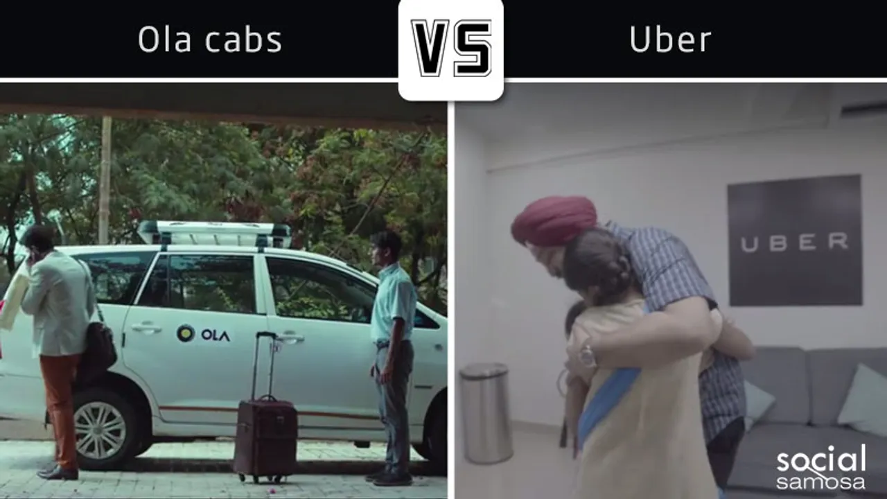 Ola’s Rear View v/s Uber's #DadsWhoMoveUs