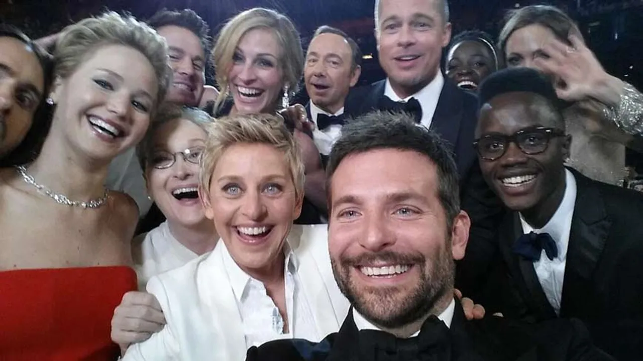 ellen degenres oscar selfie