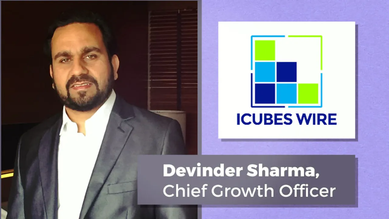 iCubesWire appoints Devinder Sharma as Chief Growth Officer